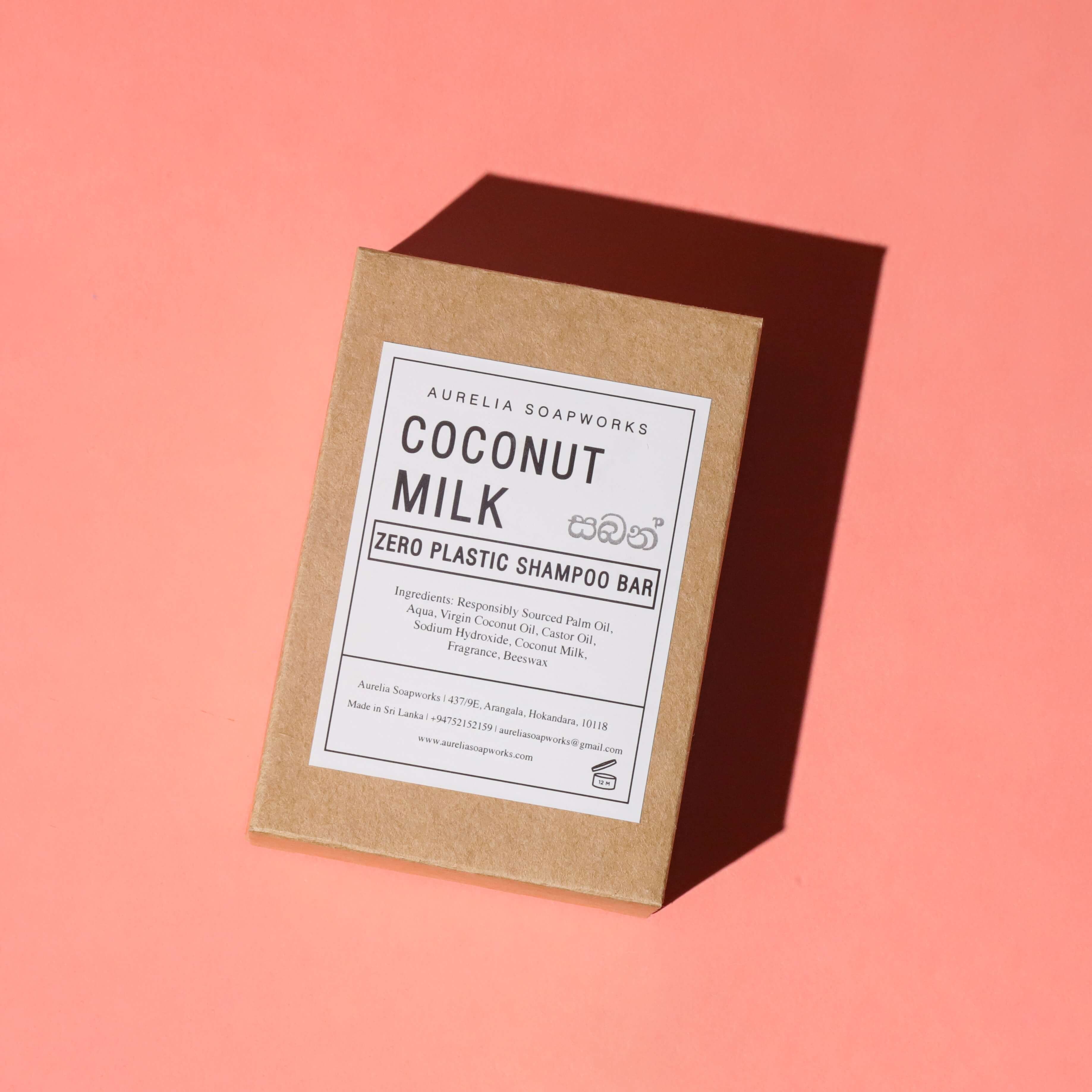 Coconut milk shampoo bar