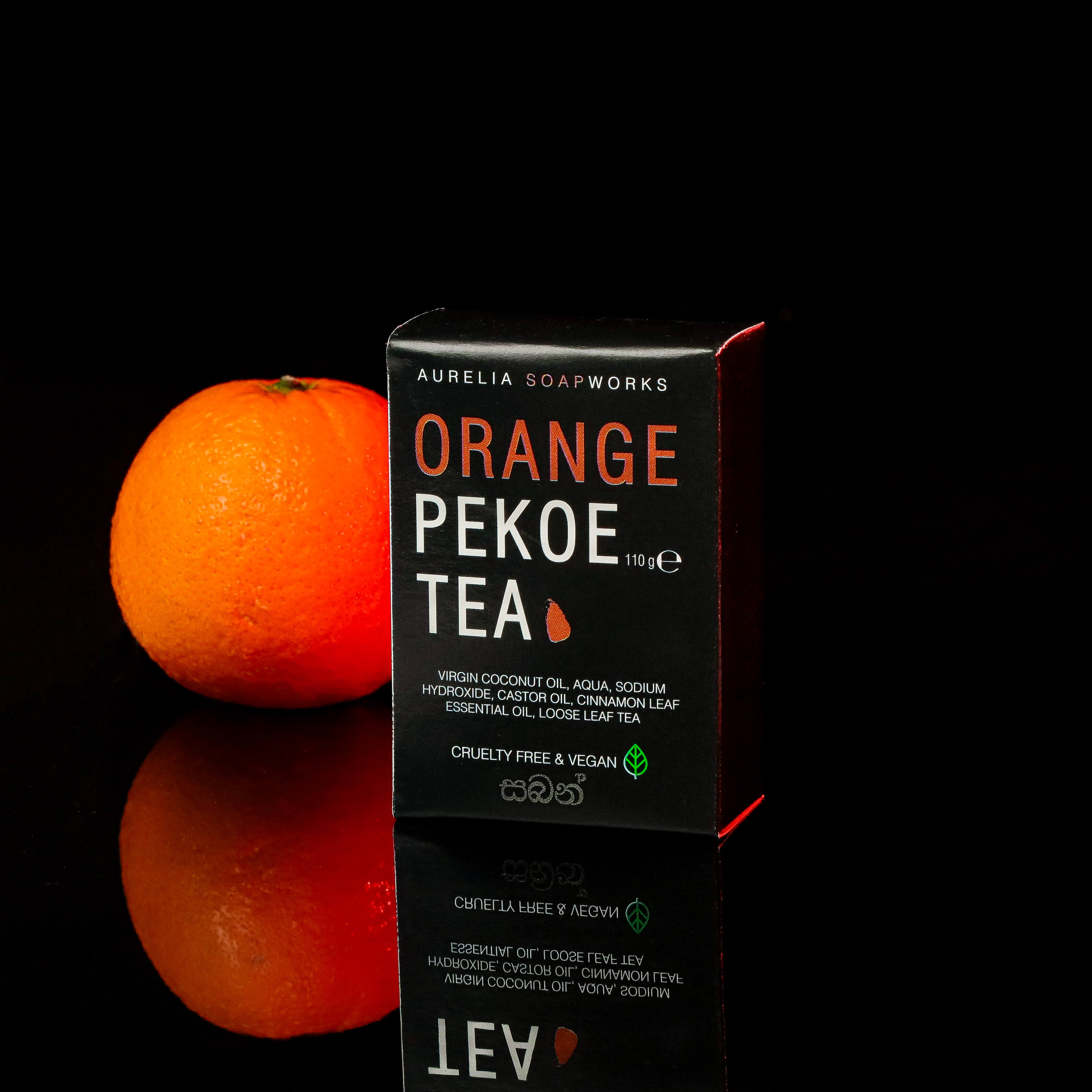 Orange pekoe tea bath soap