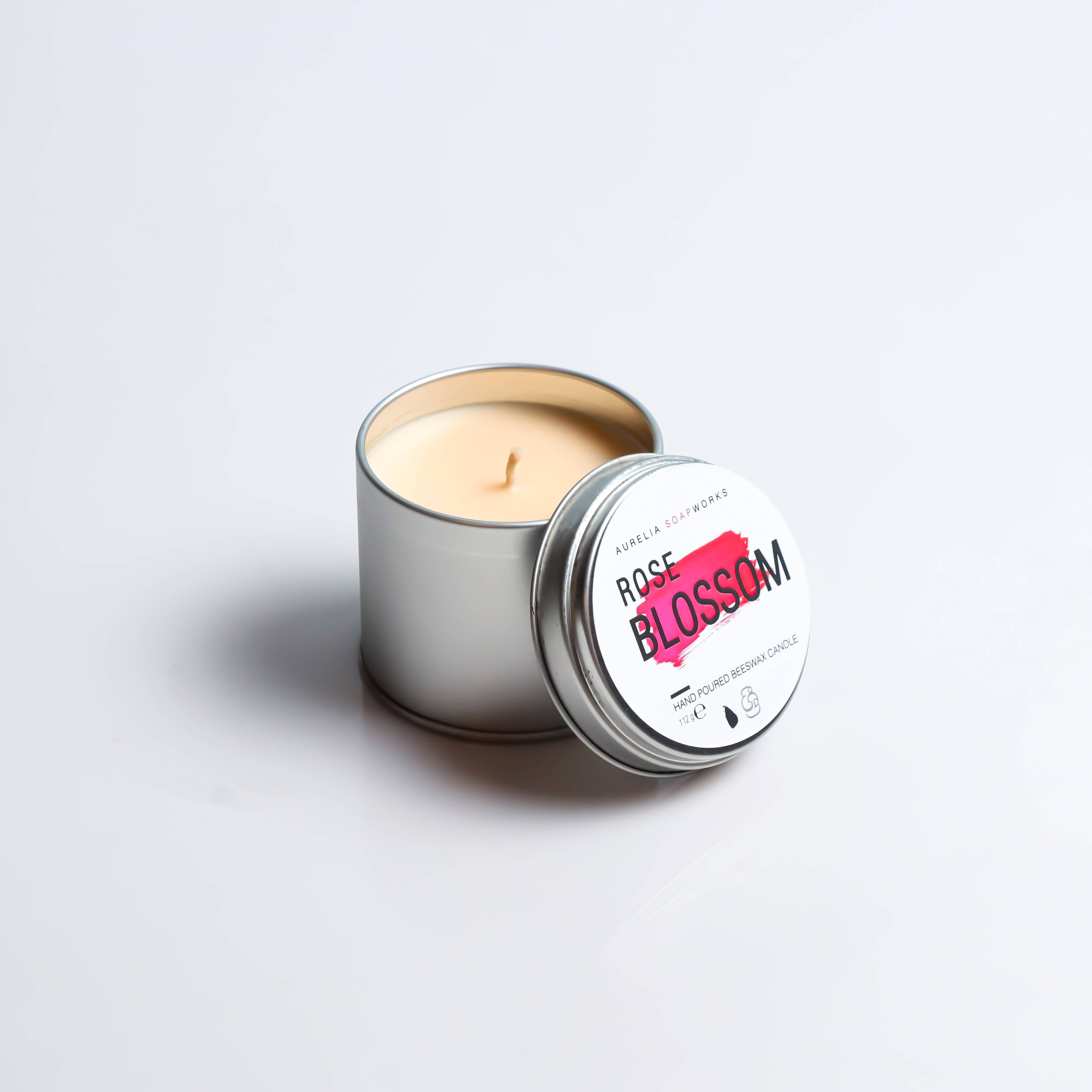 Rose Blossom Scented Candle