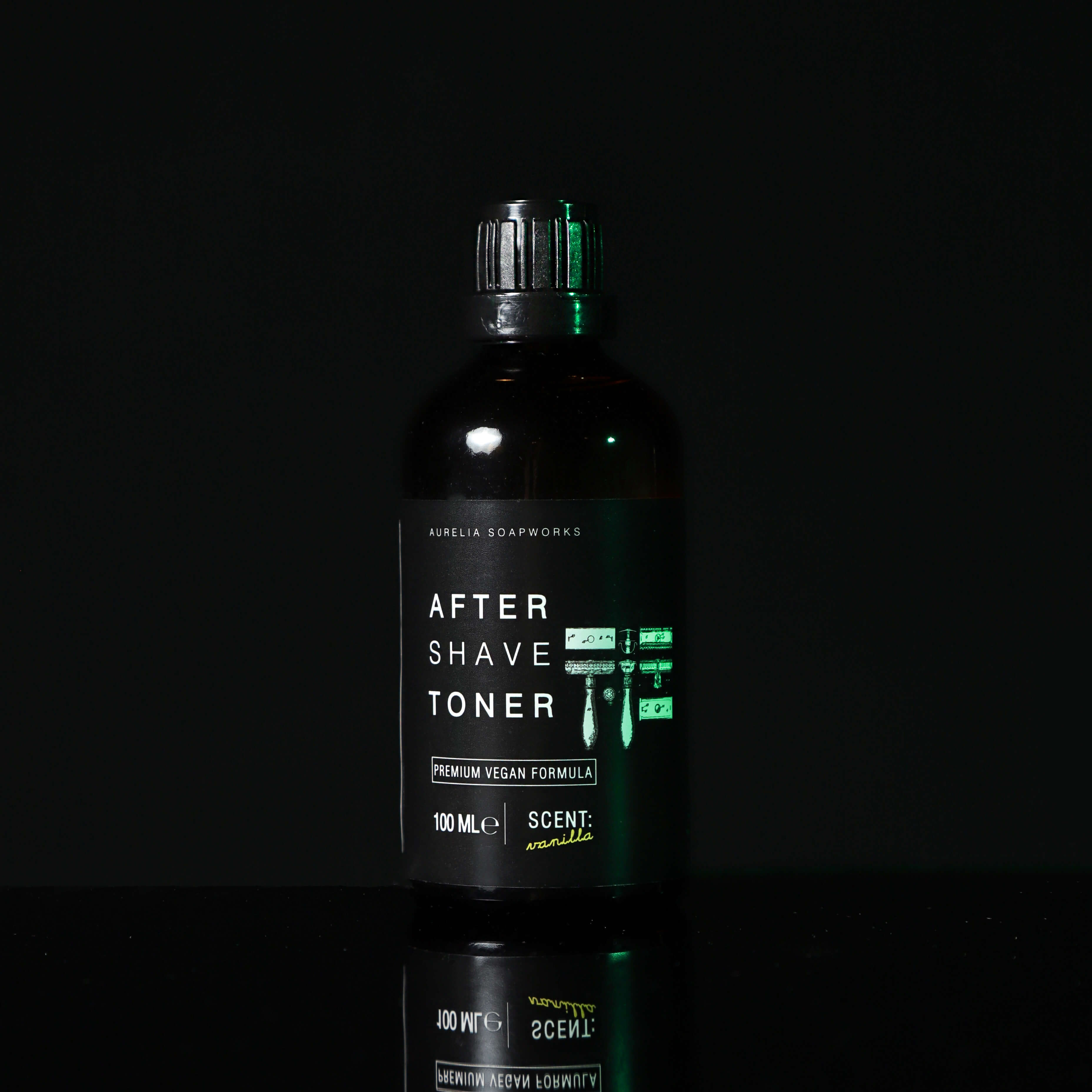 Alcohol free aftershave toner