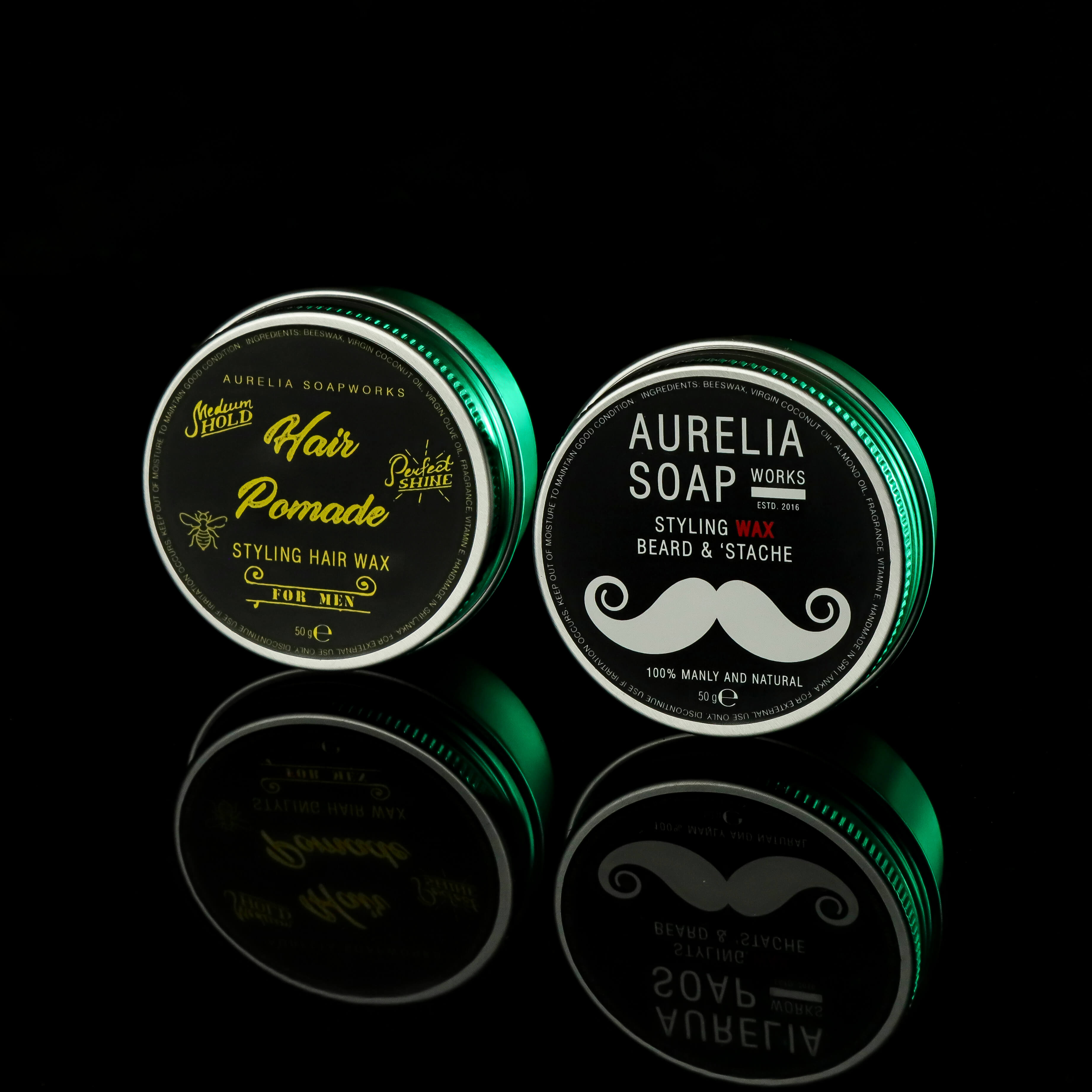 Beard, 'stache and hair styling collection