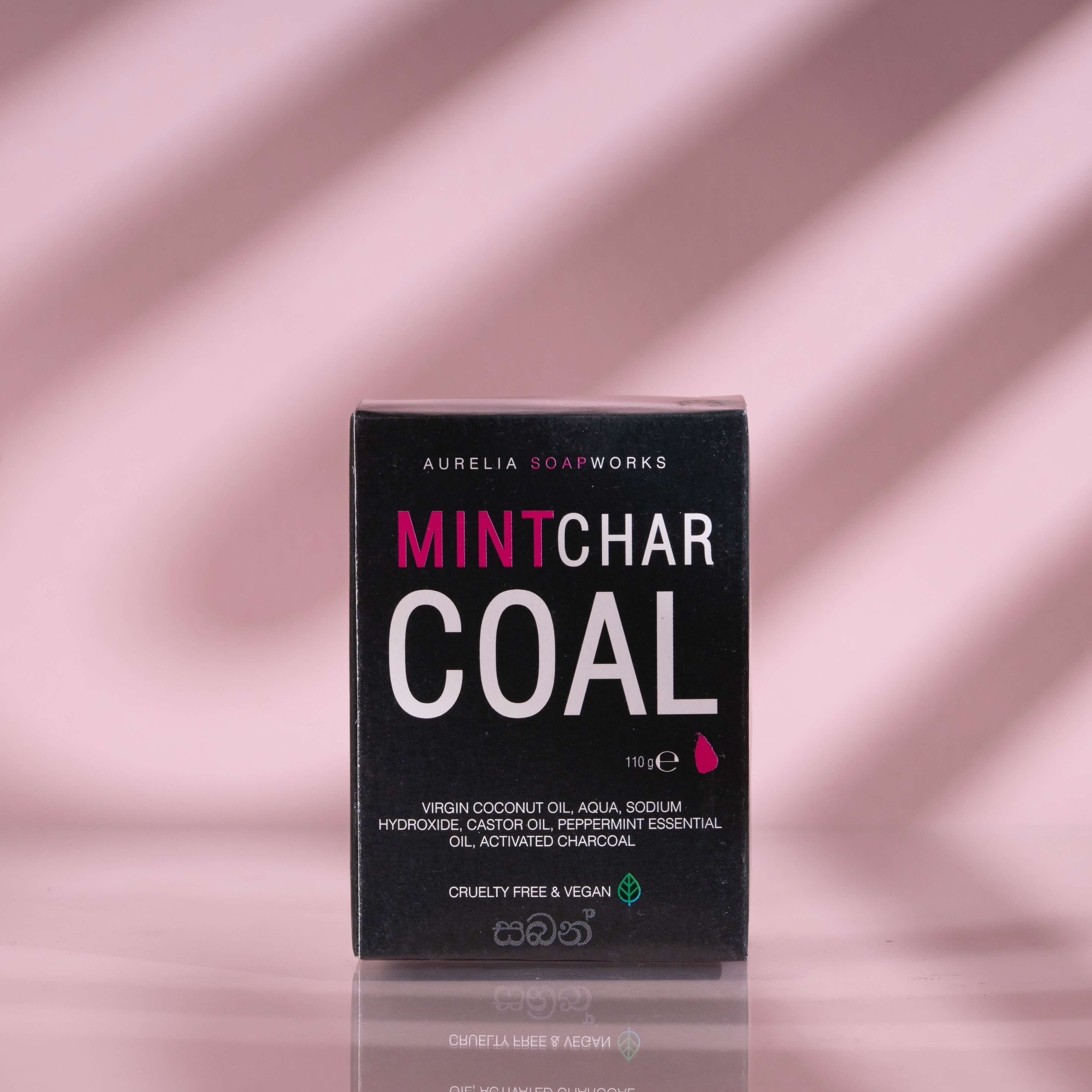 Mint charcoal bath soap